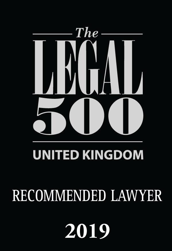 Legal 500 Recommended Lawyer award logo